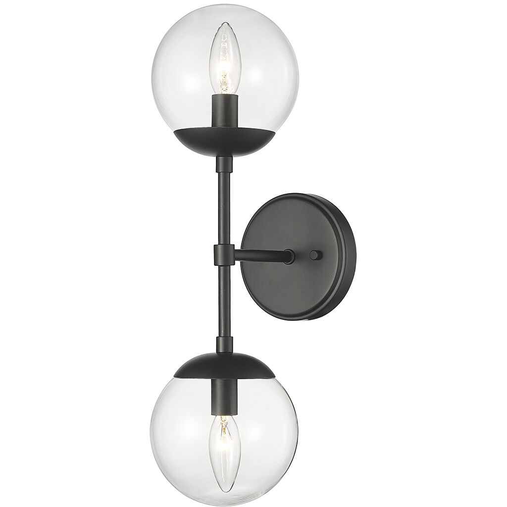 Avell Indoor Wall Sconce Wall Light in Matte Black